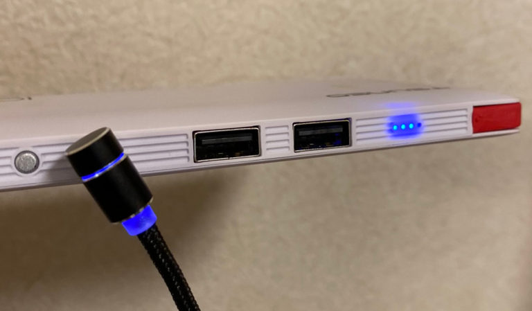 5A USB TYPE-C マグネット式充電ケーブル用 コネクタ 3個白E422